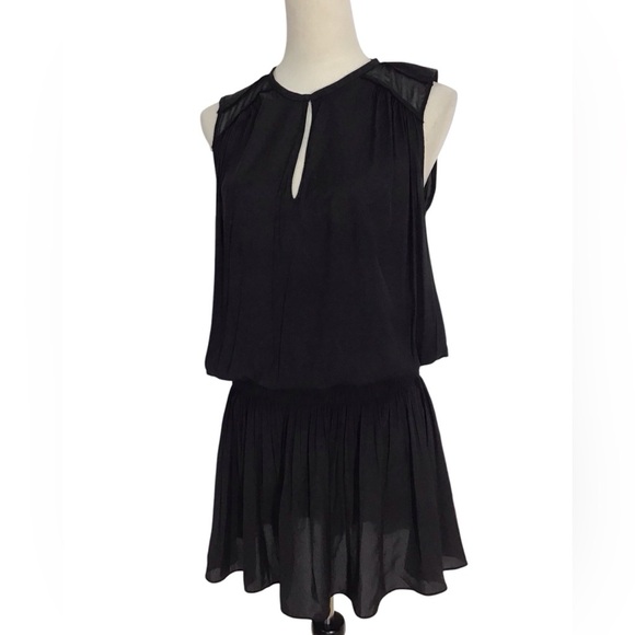 Ramy Brook Black Sleeveless V Neck Mini Dress Size Medium - Picture 2 of 6